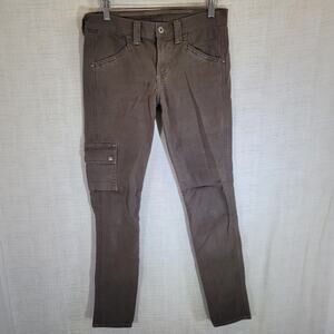 Citizens of Humanity Jeans Womens Sz 27 Cargo Skinny Stretch Green Army Utility